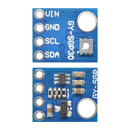 SGP-30 Hava Kalite Gaz Sensörü Karbondioksit TVOC Formaldehit CO2 Dijital Algılama Ölçme Modülü
