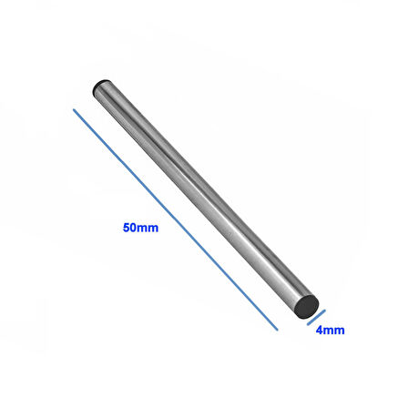 Çelik Sensör Başlığı 4x50mm Kılıf Sıcaklık Isı Sensör Kutusu Metal Tüp Boru D818b20 Ntc Lm35 PT100