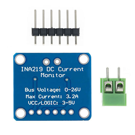 INA219 Dc Voltaj Akım Güç İzleme Sensör Modülü Çift Yönlü 26V 3A IIC Haberleşme 12 Bit Yüksek Hassas