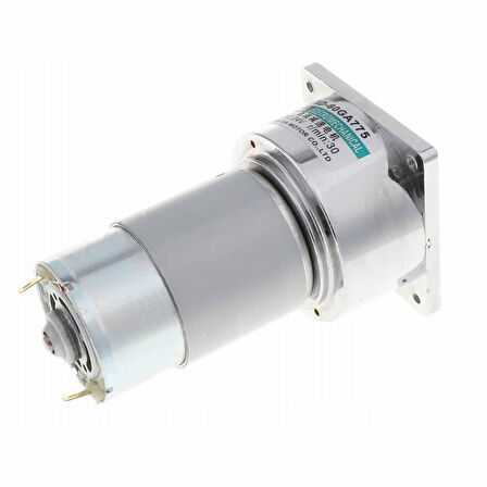 XD-60GA775 DC Motor 24V 30Rpm 35W 40Kg.cm Yüksek Tork Kuvvet Metal Dişli Redüktörlü Robot Cnc Makine