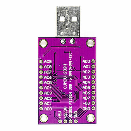 FTDI FT232HQ USB Çevirici Modül Uart Rs232 Rs485 Jtag Flash Card Fifo SPI I2C MPSSE 8051