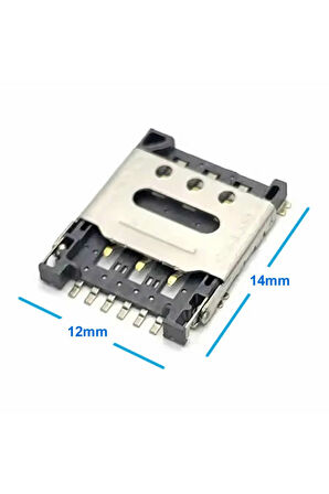 Nano Sim Kart Soket Micro 6 Pin Açılabilir Kilitli Kapak Gsm Akıllı Saat Apple iPhone Cep Telefonu