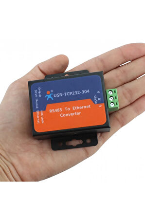USR-TCP232-304 Rs485 to Ethernet Çevirici Modül Metal Kutu Endüstriyel Tip Seri Port Sinyal Çevirici