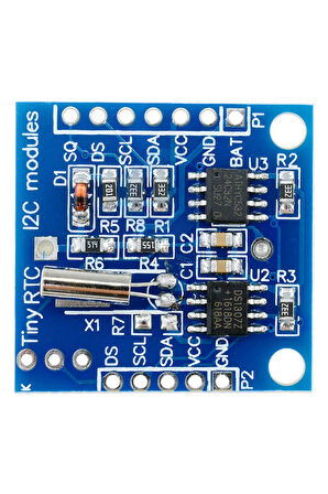 DS1307 RTC IIC Zaman Modül Gerçek Zaman Saat I2C 24C32 Eeprom Sn/Dakika/Saat/Gün/Ay/Yıl/Tarih Hesap