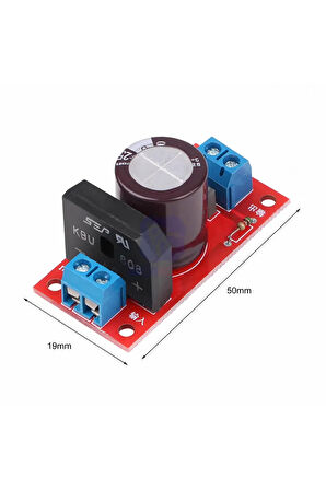 AC DC 18V 8A Doğrultucu Filtre Modül Güç Kaynağı Elektrik Devre Besleme Giriş Kartı 
