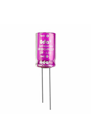 220F 4V 5A Süpercap 13x20mm DIP Süper Kapasitör Enerji Depolama Güneş Rüzgar Akü Batarya Güç Kaynağı