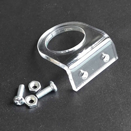 18mm Çap Sensör Plastik Tutucu Pleksi Montaj Parçası Şeffaf Sabitleme Braket Holder LJ18 E18-D80NK