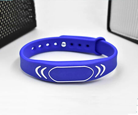 125Khz Rfid Manyetik Bileklik Mavi Su Geçirmez Silikon Proximity Göstergeç 125 Khz Kapı Geçiş