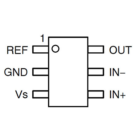 NCS214RSQT2G Current Sense Amplifier 26V Low-/High-Side Voltage Out Bidirectional 