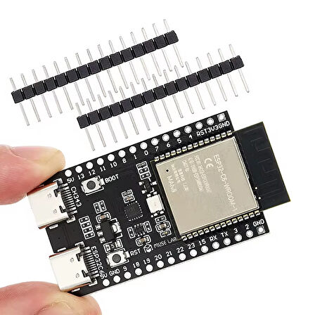 ESP32-C6 DevKit Wifi 6 ve Bluetooth 5 Modül Geliştirme Kartı ESP32-C6-WROOM-1 32 Bit 160Mhz 8 Mbyte