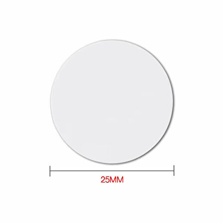 13.56Mhz 25mm Para Tip Nfc Rfid Etiket Ntag215 Manyetik Sticker Proximity Göstergeç Kart Kapı Geçiş