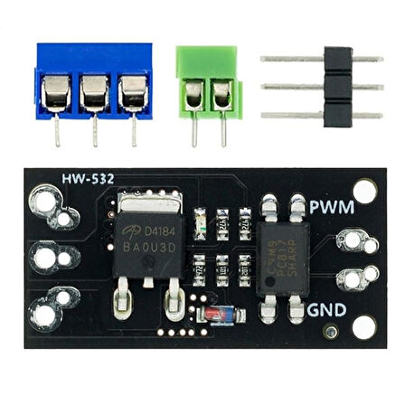 AOD4184 Mosfet Sürücü Modül Optokuplör izolasyon 40V 50A 50W Pwm Hız Kontrol Motor Selenoid Valf Led