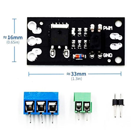 AOD4184 Mosfet Sürücü Modül Optokuplör izolasyon 40V 50A 50W Pwm Hız Kontrol Motor Selenoid Valf Led