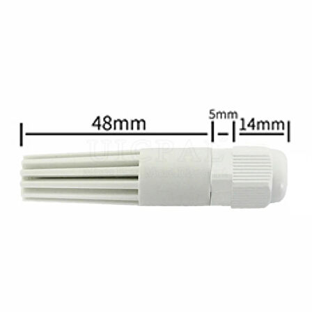 Plastik Sensör Kutusu Pvc68 Ds18b20 Lm35 Ntc Sht11 Htu21 Sht20 Sht21 Sht15 Sht75 Sht30 Aht10 Bme280