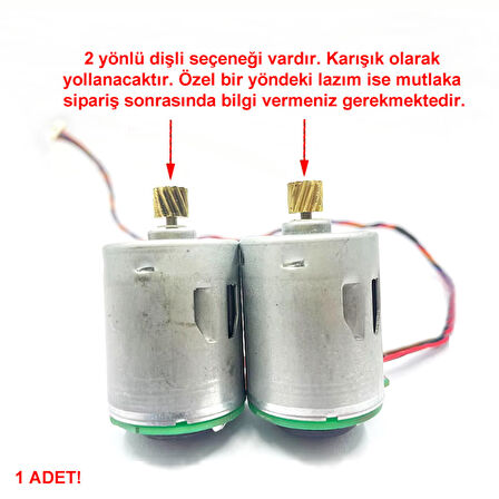 RP360-ST/15260 Dc Motor Robot Süpürge DC 12V DIY RC Oyuncak Model Araba Bot Helikopter Vakum Fan Ele