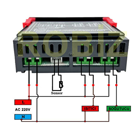 STC-1000 Sıcaklık Termostatı 220V 10A 110V-220V Isıtıcı Soğutucu Dijital Ekran 10K NTC Sıcaklık Sens