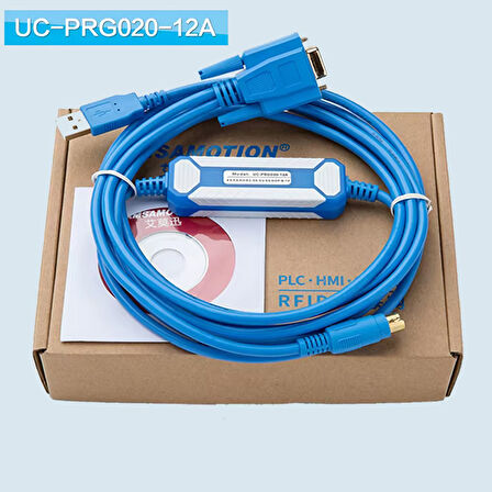 UC-PRG020-12A Delta Usb Plc Programlama Kablosu Round 8 Pin DB9 Hmi Text Panel