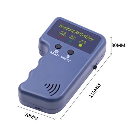 125Khz El Tip Okuyucu Yazıcı Kopyalayıcı 5 Adet ID Değişebilir 125khz Anahtarlık Manyetik Kart