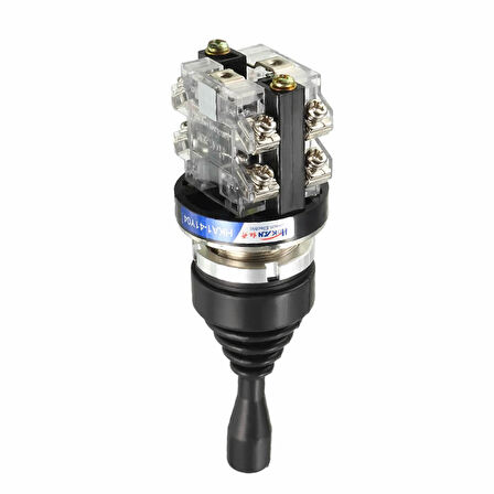HKA1-41Y04 Joystick Latch 4 Yön NO Kumanda Kol Kalıcı Kilitli 10A 250V Monolever Anahtar Switch 30mm