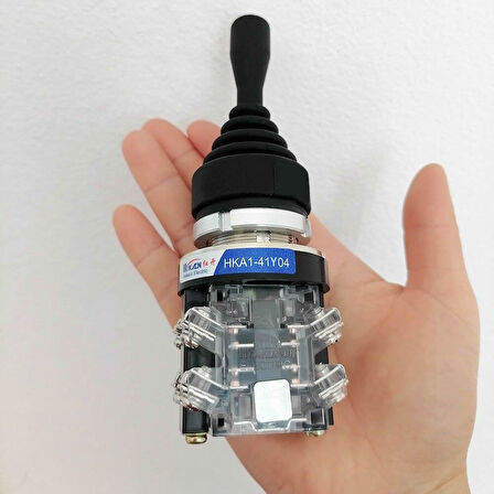 HKA1-41Y04 Joystick Latch 4 Yön NO Kumanda Kol Kalıcı Kilitli 10A 250V Monolever Anahtar Switch 30mm