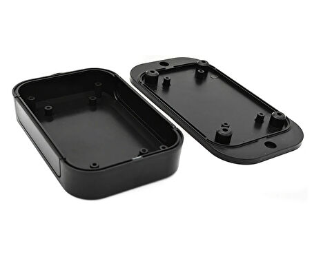 AK-W-67 100x67x22mm Plastik Kutu Siyah Renk Duvar Montaj Tip Elektronik Devre Cihaz Ev Otomasyon