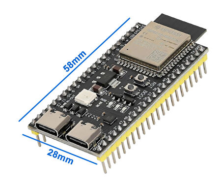 ESP32-S3-DevKitC-1 N16R8 Wifi Bluetooth 5 Modül Geliştirme Kartı ESP32-S3-N16R8 32 Bit Çift Çekirdek
