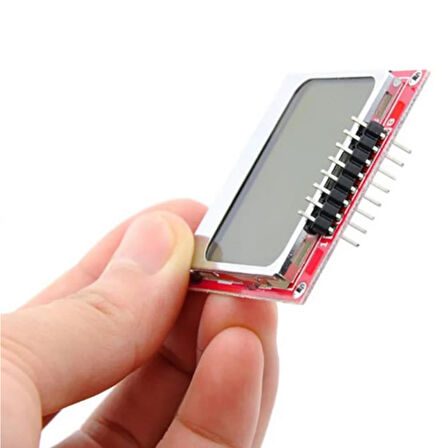 5110 84x48 Lcd Modül 84 x 48 Piksel Grafik Lcd Display Ekran 5V Beyaz Arka ışık Gösterge Menü Resim