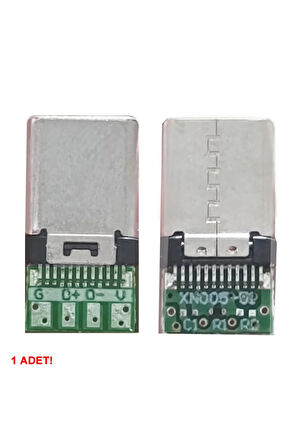 Erkek Type C to Dip Soket 4 Pin USB 3.1 Smd Lehimlenebilir Padler Konnektör Telefon Şarj Board Usb K