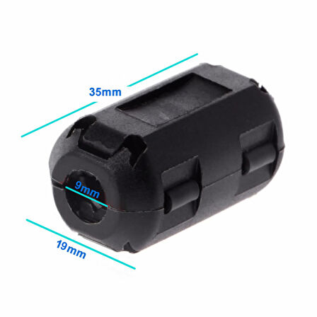 9mm Ferrit Halka Filtre Kablo Gürültü Bastırıcı Azaltıcı Yüzük Bead RFI EMI Girişim Engelleyici Besl