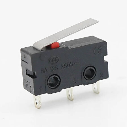 KW11-3Z-B Micro Switch Anahtar 16mm Kol 5A 250V Kollu NO NC COM SPDT Sınırlayıcı Momentary Buton