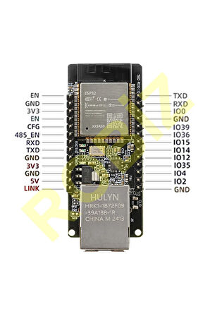 ESP32-ETH01 Ethernet to Wifi/Bluetooth Çevirici Gateway Modül Embedded Serial Port Kablosuz Haber.Ka