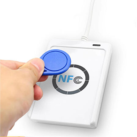 ACR122U 13.56Mhz Rfid Okuyucu Yazıcı Usb Kopyalayıcı Nfc Manyetik Kart Anahtarlık Etiket Okuyucu