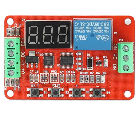 DVB01 DC12V Modül Voltmetre Şarj Deşarj Koruma Voltaj Aralık Karşılaştırıcı 220V 6A Röle Kontrol