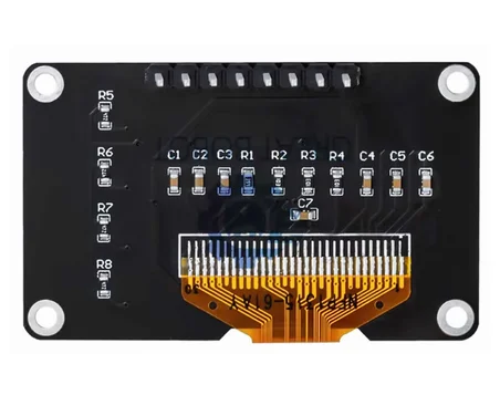 0.96 Inch Mavi Oled Modül 4 Butonlu 3.3V 5V SSD1306 128x64 Piksel IIC I2C Seri 0.96”  Ekran