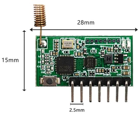 RX480E-868 Transceiver Modül 4 Kanal 868Mhz Alıcı Verici QIACHIP FSK Kablosuz Uzaktan Kumanda Öğren