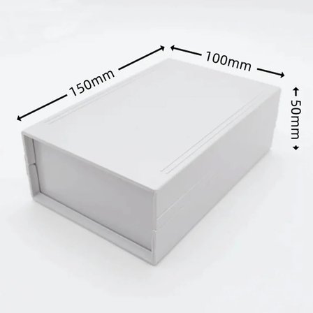 Plastik Elektronik Proje Kutusu 150mm x 100mm x 50mm Beyaz Devre Prototip Güç Kaynağı