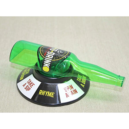 Şişe Çevirme Oyunu 19×11 cm | Eğlenceli Parti Oyunu | Döner Şişe Mekanizmalı Masa Oyunu