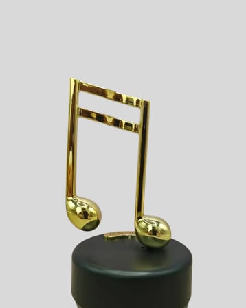 Altın Nota Temalı Müzik Kutusu Müzikli Hediyelik Yeni Nesil