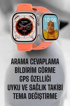 Akıllı Saat GPS Sağlık Ve Uyku Takibi Arama Cevaplayan Bluetooth Bağlantılı