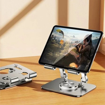 Ally H07 Katalanabilir Alüminyum Tablet ve Telefon Tutucu Standı-(5775)