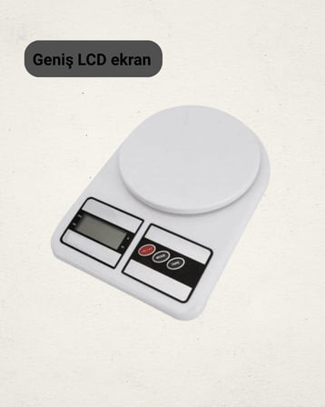 LCD Ekranlı Yüksek Hassasiyetli Dijital Mutfak Terazisi Yeni Nesil