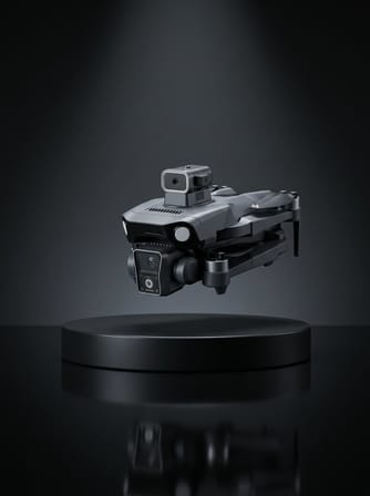 GPS Destekli Katlanabilir Çift Kameralı Drone Ekranlı Kumandalı