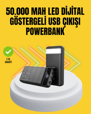 Profesyonel 50.000 mAh Powerbank – Aynı Anda Birden Fazla Cihaz Şarj Eden Dayan?