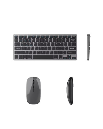 Bluetooth ve 2.4G Destekli Kablosuz Klavye Mouse Seti Şarj Edilebilir