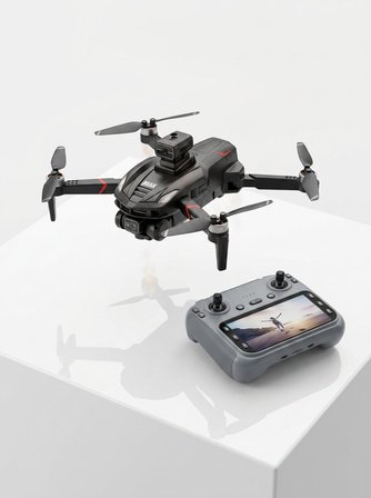 Canlı Görüntü Aktarımlı Çift Kameralı Uzaktan Kumandalı Drone