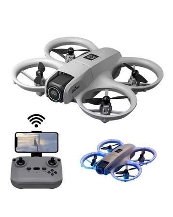 Işıklı Mini Drone Çift Batarya ve Yedek Pervane Setli