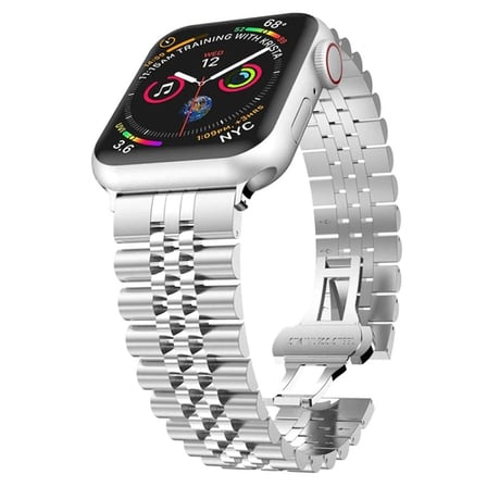 Ally Apple Watch 7-8 41mm 6-5-4 40mm Kayış Kordon Paslanmaz Çelik 3-2-1 38mm-(577