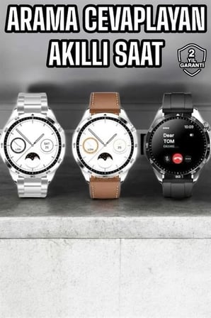 Akıllı Saat Titreşimli Amoled Ekran Uyku ve Sağlık Takibi Sesli Görüşme