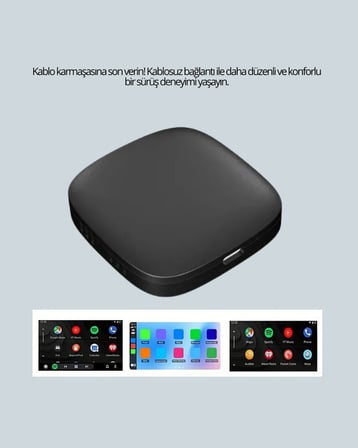 USB Girişli Tak Çalıştır Kablosuz Android Auto Cihazı Yeni Nesil