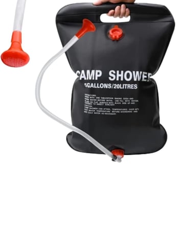 Taşınabilir Kamp Duşu Solar Isıtmalı 20 Litre Su Kapasiteli Hijyen Çözümü Y